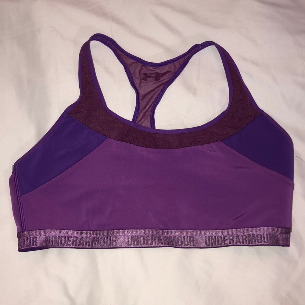 Purple Under Armour Sports Bra